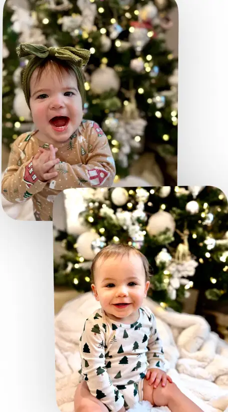Image of a two beautiful baby
